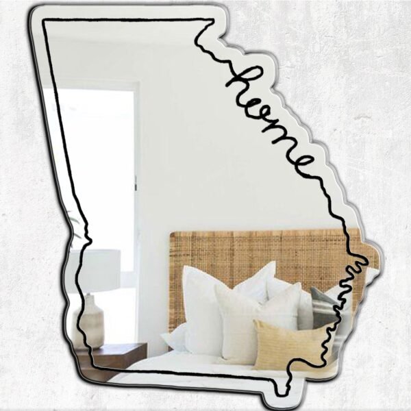 Decorative mirror shaped like Georgia