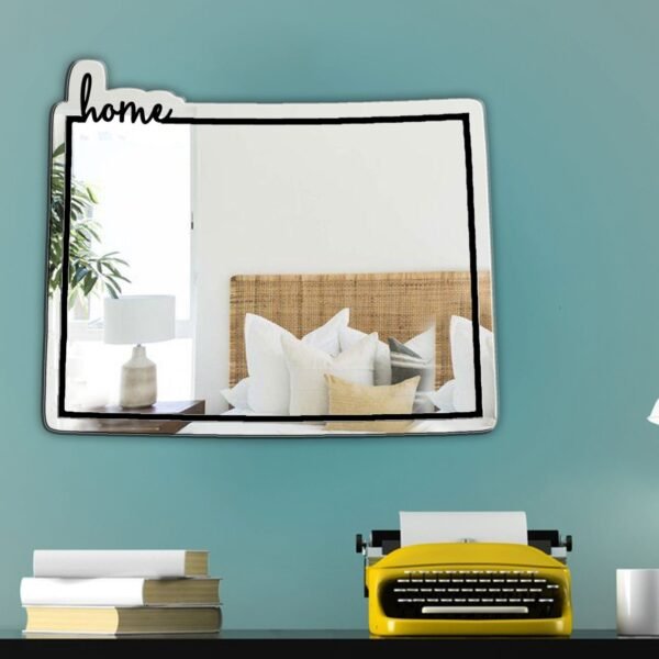 Unique mirror with uneven edges