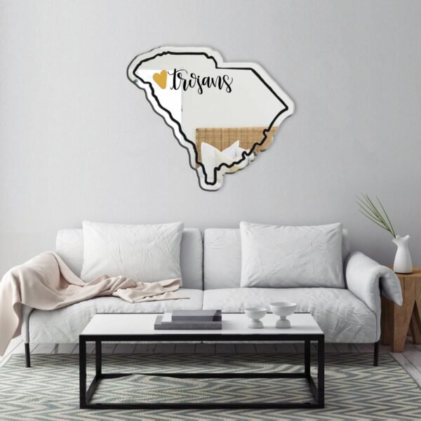 Mirror shaped like Indiana