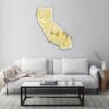 Elegant wall-mounted California style mirror.