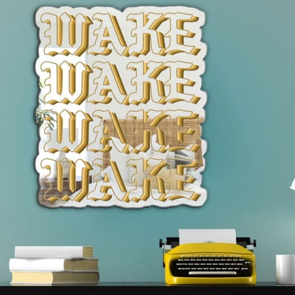 Wake Forest-themed Kanye mirror with layered design.