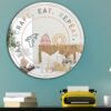 A sleek and modern mirror designed for a hair salon, featuring a clean and stylish frame.