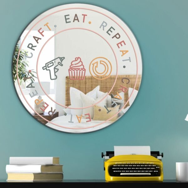 A sleek and modern mirror designed for a hair salon, featuring a clean and stylish frame.