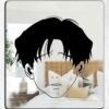 Custom mirror featuring Yoonbum's face from 'Killing Stalking'.