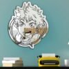 A mirror featuring Hinata Shoyo from Haikyuu, with a playful "Commercial Break" speech bubble design, showcasing his energetic and fun-loving character.