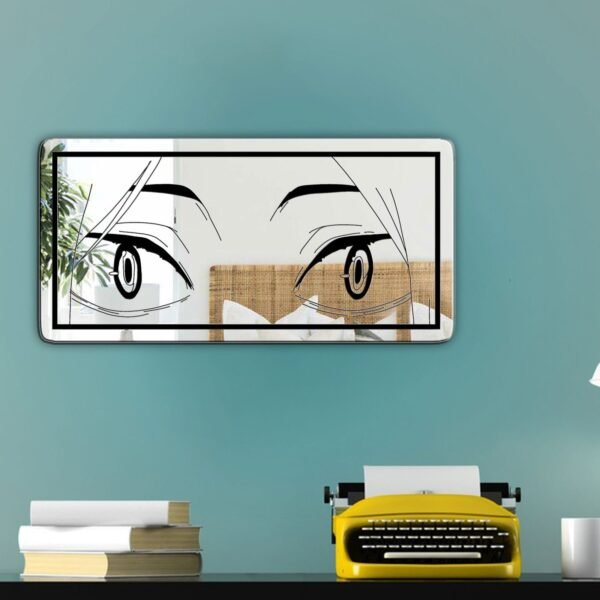 A mirror featuring Kenma from Haikyuu, with a design emphasizing his calm demeanor and signature hairstyle.