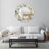 A decorative mirror featuring wildflowers and the phrase "It's a beautiful day to save lives," offering a blend of inspiration and nature.