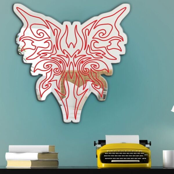 Bayonetta 3 themed mirror with Madama Butterfly design.