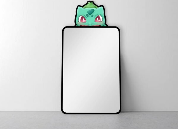 Peeker mirror with Bulbasaur design at the top.