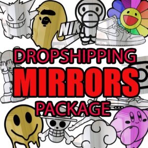 Dropshipping package featuring assorted decorative mirrors.