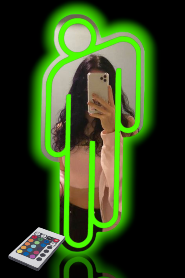 Blohsh RGB Mirror featuring Billie Eilish design