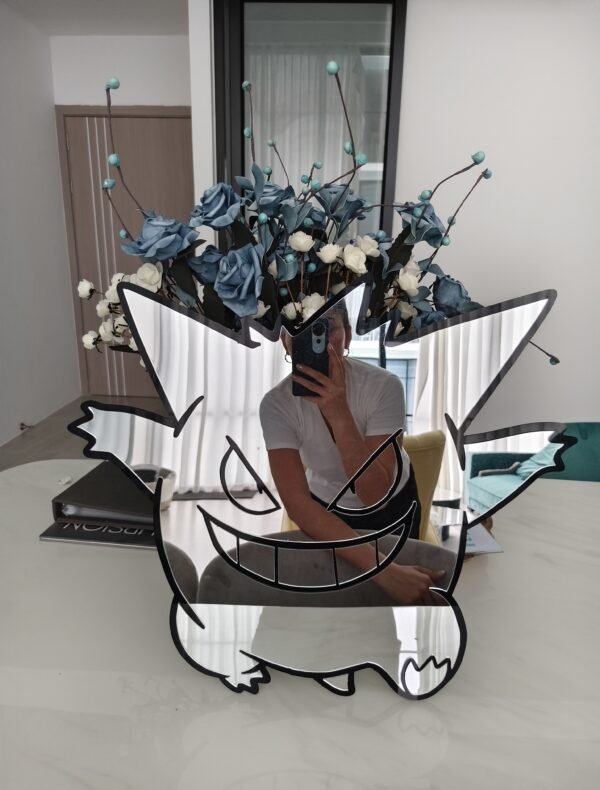 Cute Gengar mirror in a unique shape.