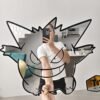 Gengar-themed mirror for Pokemon decor