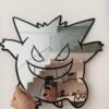 Gengar-shaped mirror for playful decor