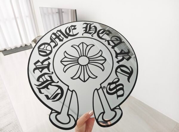 Chrome Hearts mirror showcasing luxury and style