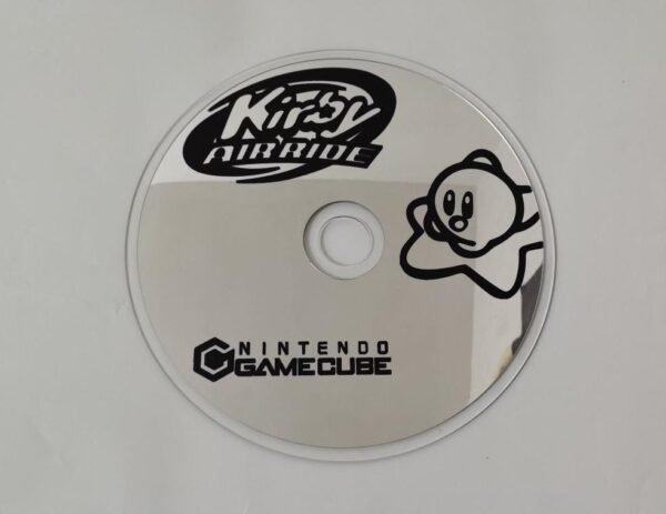 Mirror crafted from a Kirby AirRide game disc.