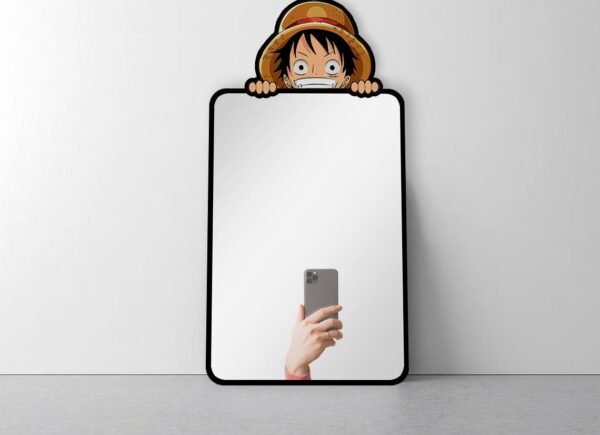 Luffy sneaker mirror for anime fans