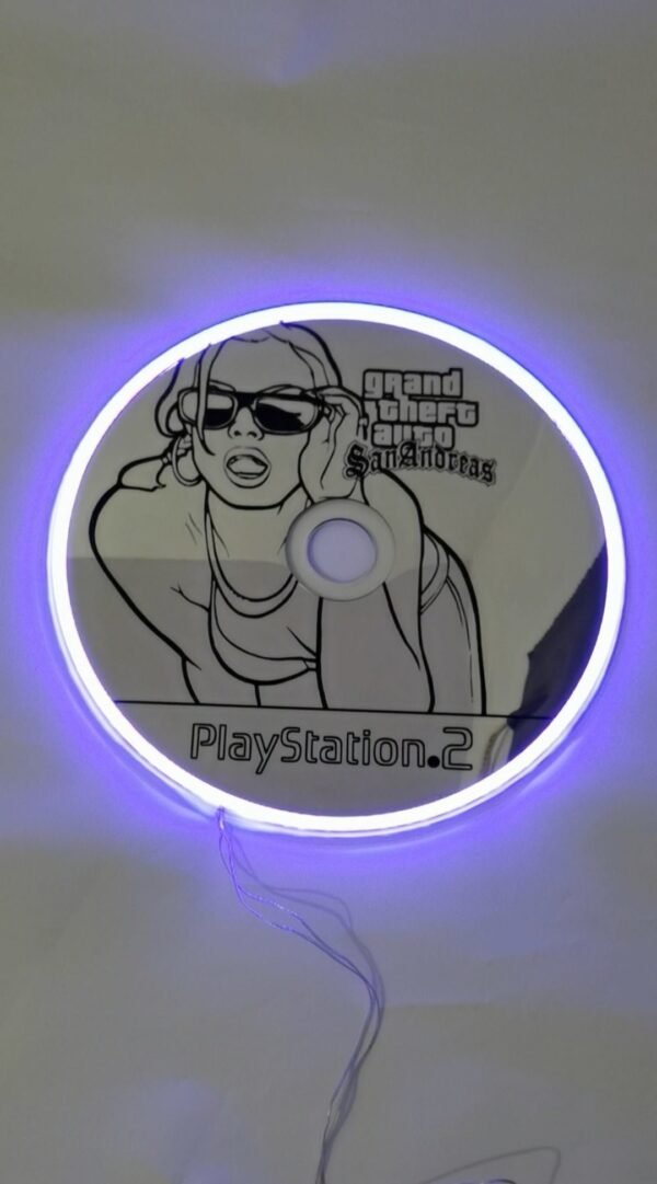 Novelty mirror made from "GMA San Andreas" disc.