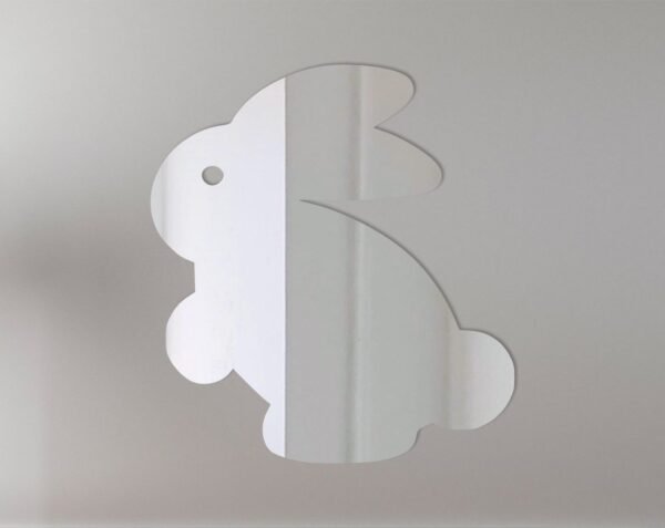 Bunny-shaped mirror with 'Bunny 1' text at the top.