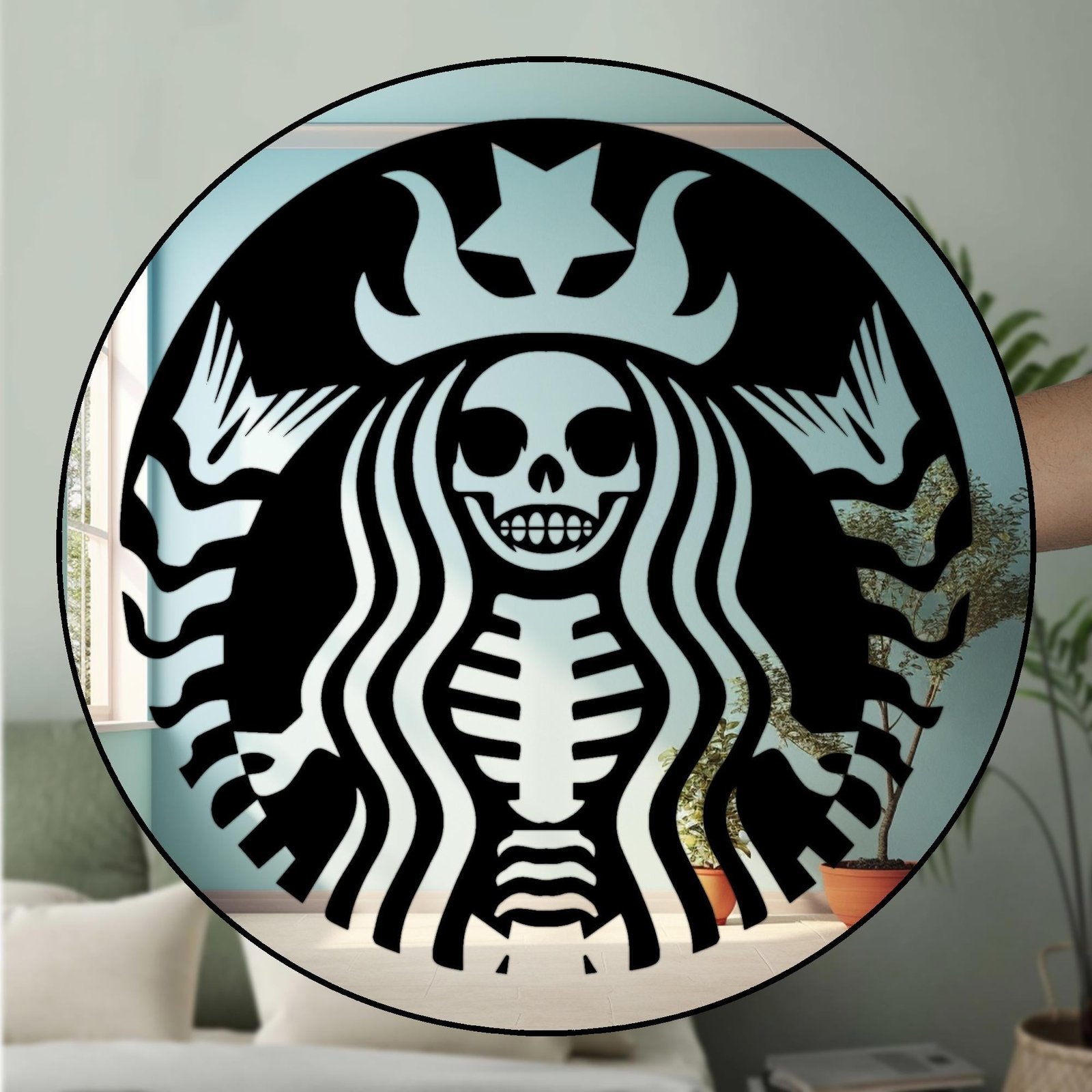 Starbucks-Inspired Mirror