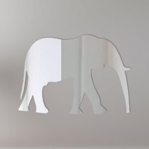 Decorative mirror shaped like an elephant