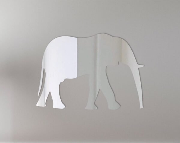 Decorative mirror shaped like an elephant