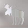 Moose-shaped mirror with 'Moose 2' text.