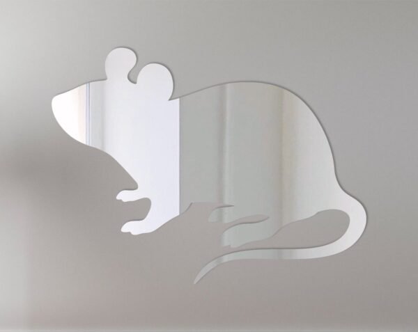 Reflective sign with a 'Mouse 2' graphic and bold text.