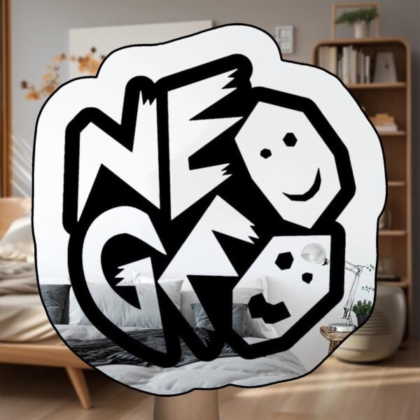 Reflective NEO GEO-designed mirror in a geometric frame.