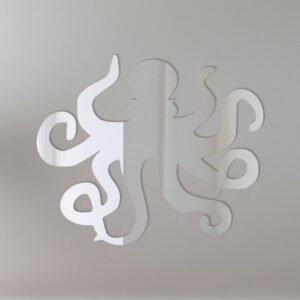 Octopus-shaped mirror with numeral '1' design element.