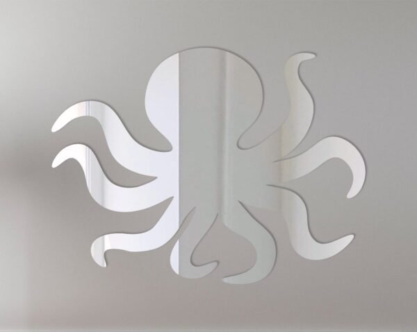 Octopus-shaped mirror with tentacle details on the frame.