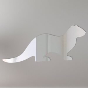 Reflective sign shaped like an otter