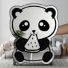 Panda Eating Watermelon Mirror - Fun and Whimsical Decor