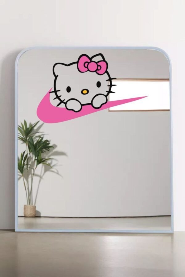 Hello Catty Swoosh Sneaker Selfie Mirror