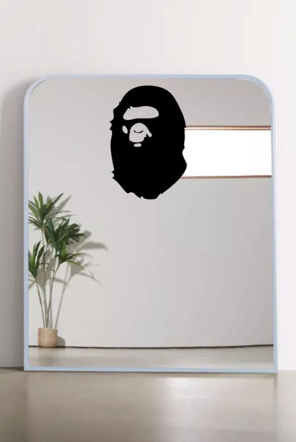 Bape Sneaker Selfie Mirror - Hypebeast Decor for Sneaker Enthusiasts