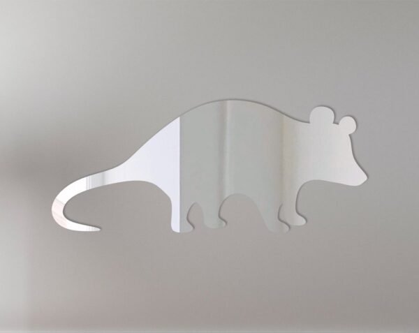 Wooden sign with a possum illustration and the text 'Welcome' in cursive.