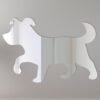 Puppy-shaped mirror with '2' sign