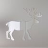 Decorative 'Reighdeer 2' mirror sign with festive motifs.