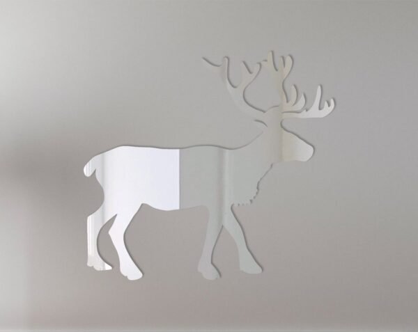 Decorative 'Reighdeer 2' mirror sign with festive motifs.