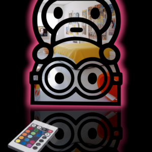 Baby Milo x Minion RGB mirror | Light mirror