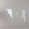 Rectangular Steer Mirror Sign with bold text and reflective surface.