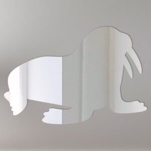 Reflective sign with a cartoon walrus and 'Watch for Ice' text.