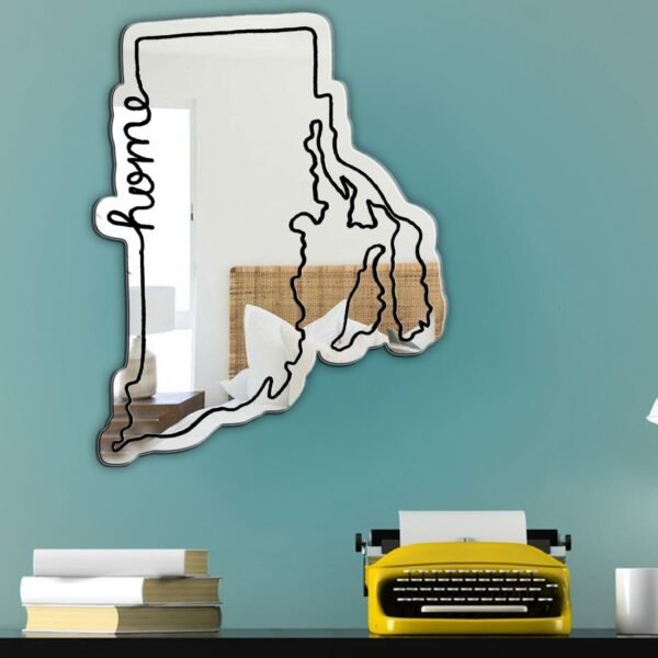 Rhode Island Home State Custom Mirror