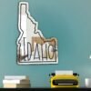 Idaho Custom Mirror - Acrylic Mirror with White Text Design