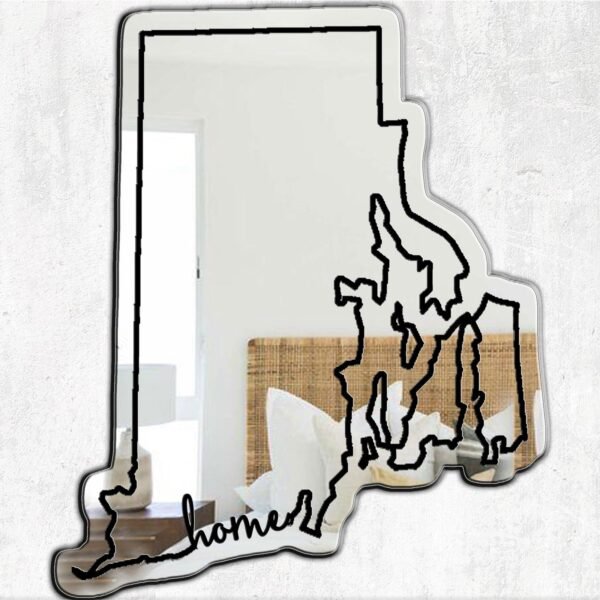 Rhode Island Home Printed Mirror