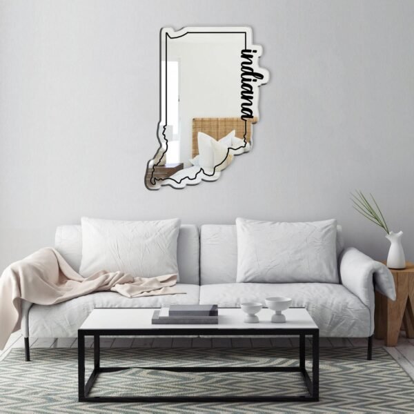 Indiana State Printed Mirror