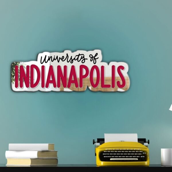 University of Indianapolis Offset Painted Mirror - Custom Acrylic Mirror with University Design