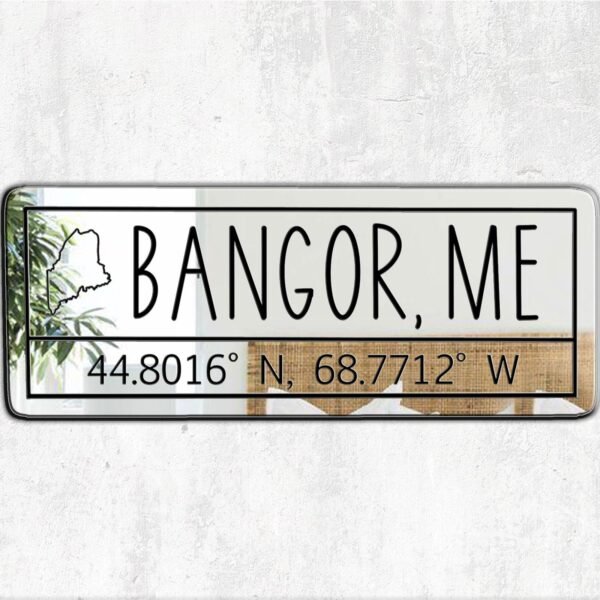 Bangor Maine Coordinates Mirror