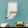 Indiana Home State Aesthetic Mirror