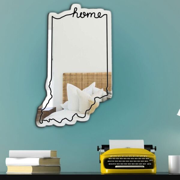 Indiana Home State Aesthetic Mirror